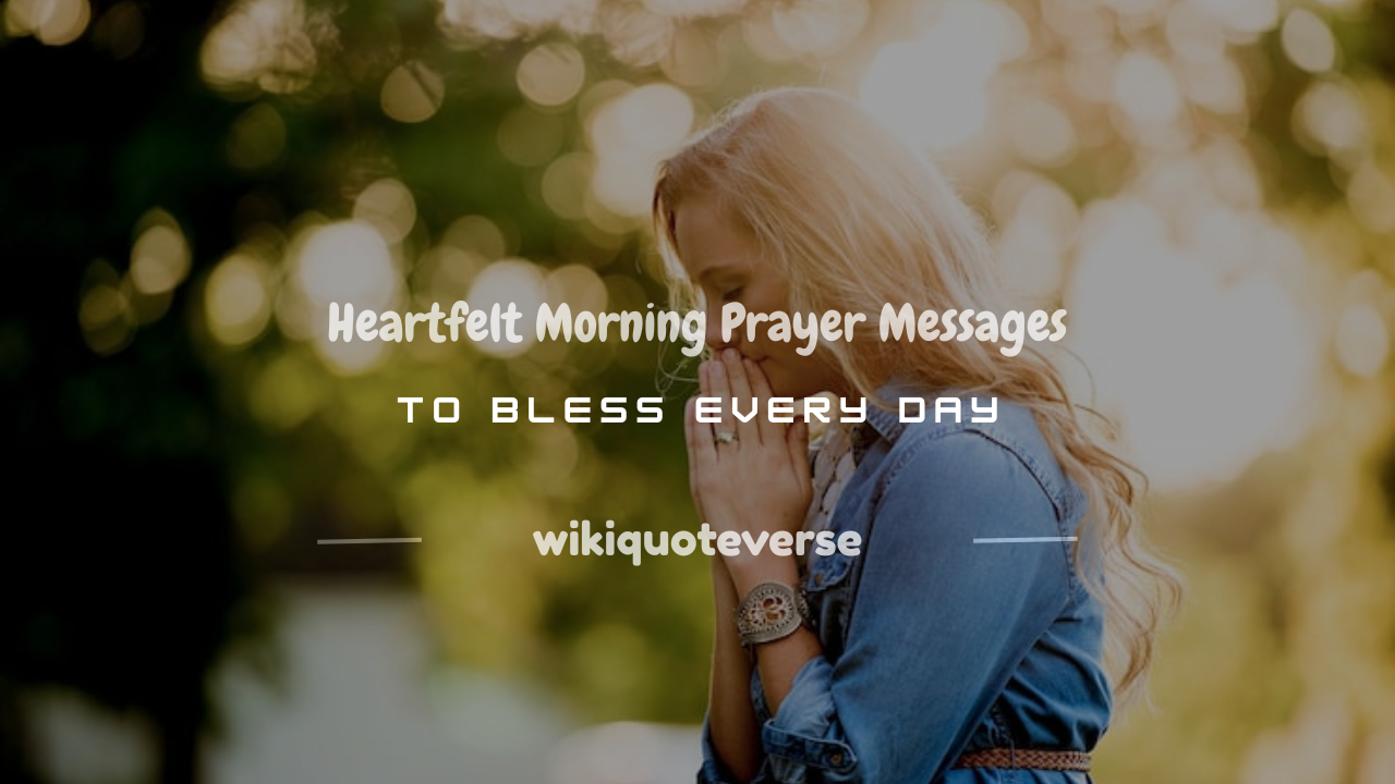 morning prayer message