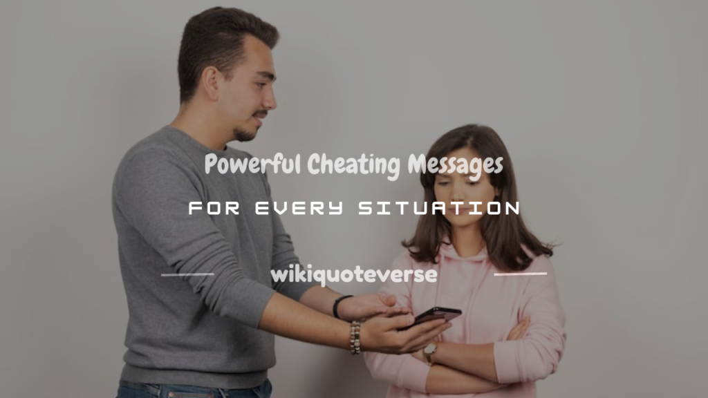 cheating messages